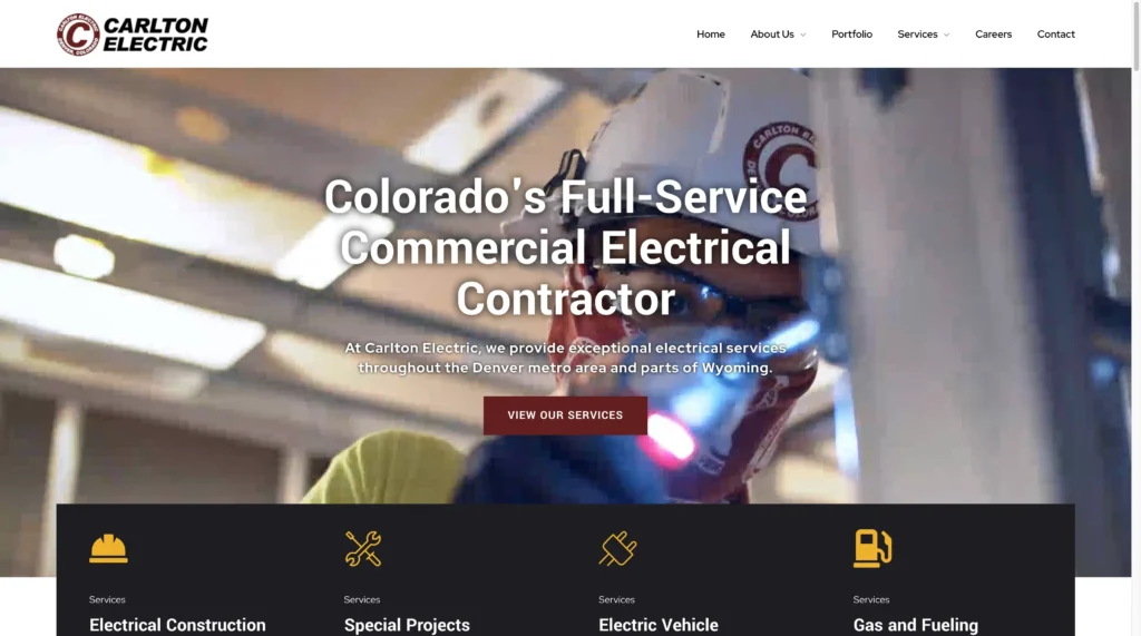 Carlton electrical contractors in Colorado homepage 